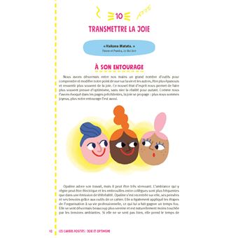 Joie et optimisme. 50 pages de conseils pratiques, 20 outils à afficher, 16 pages détachables