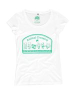 T-shirt femme Nintendo Animal Crossing blanc taille M