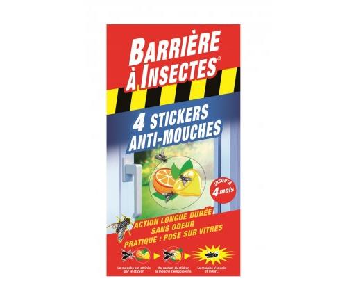 4 stickers anti-mouches Barrière à Insectes