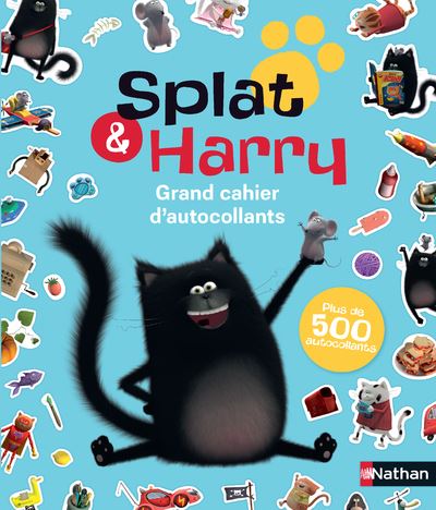 Splat & Harry : Grand cahier d'autocollants - Rob Scotton - broché