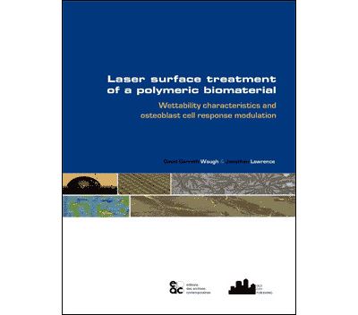 Laser surface treatment of a polymeric biomaterial