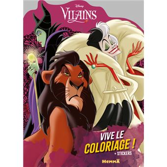 Disney Vilains - Vive le coloriage !