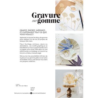 Gravure sur gomme
