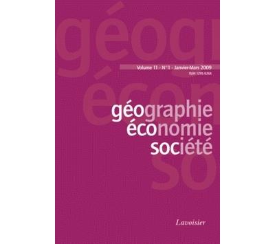 Geographie economie societe vol 11 n 1 janviermars 2009