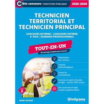 Technicien territorial – Technicien principal – Tout-en-un (Concours 2025-2026)