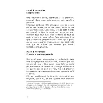 Journal d'une cancéreuse
