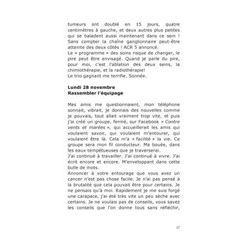 Journal d'une cancéreuse