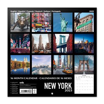 Calendrier mural 2023 New York