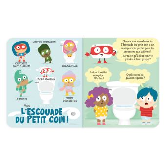 Aux toilettes comme un superhéros !