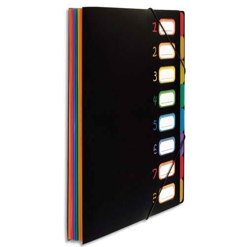 Trieur Valisette À 8 Compartiments Viquel Rainbow Noir