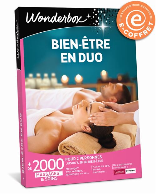 E-coffret Wonderbox Bien-être en duo