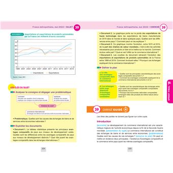 Annales du bac Annabac 2023 SES Tle générale (spécialité)