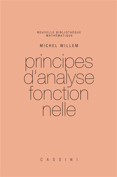 Principes d'analyse fonctionnelle - Michel Willem - relié