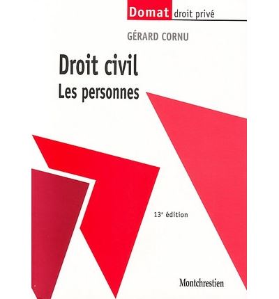 Droit civil, les personnes