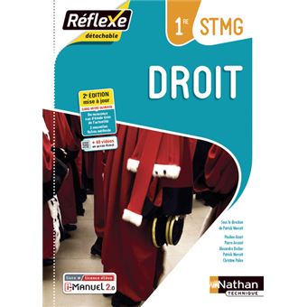 Droit 1ère STMG (Pochette Réflexe) Livre + Licence élève - 2021