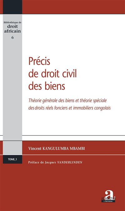 Précis de droit civil des biens théorie générale des biens