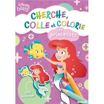 Disney Baby - Cherche, colle et colorie - Les princesses