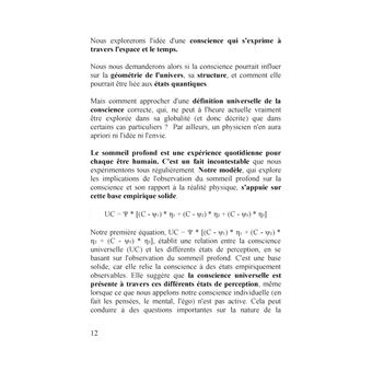 Proposition d'un nouveau modèle intégrant la conscience dans la physique quantique et la cosmologie et permettant leur unification