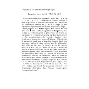 Proposition d'un nouveau modèle intégrant la conscience dans la physique quantique et la cosmologie et permettant leur unification