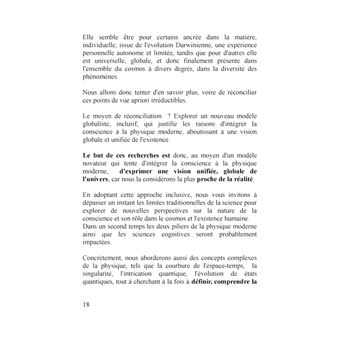 Proposition d'un nouveau modèle intégrant la conscience dans la physique quantique et la cosmologie et permettant leur unification