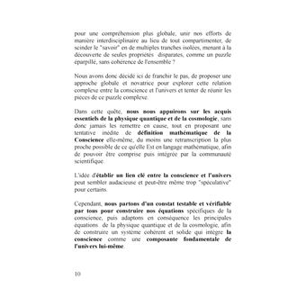 Proposition d'un nouveau modèle intégrant la conscience dans la physique quantique et la cosmologie et permettant leur unification