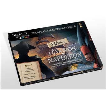 Escape game famille - SECRETS d'HISTOIRE JUNIOR - évasion de Napoléon