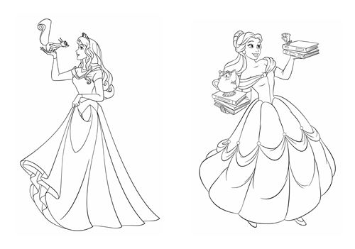 Livre de coloriage Princesse Disney officiel neuf
