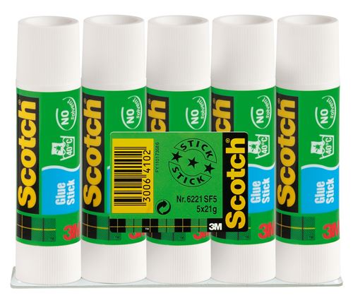 Set de 5 bâtons de colle 3M Scotch 21 g