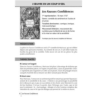 BiblioLycée - Les Fausses Confidences, Marivaux - BAC 2024