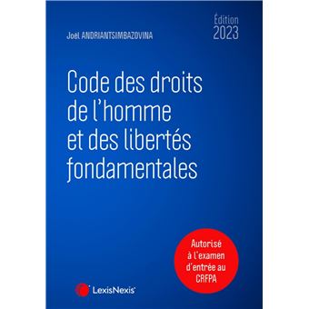 Code des droits de l homme et des libertes fondamentales 2023
