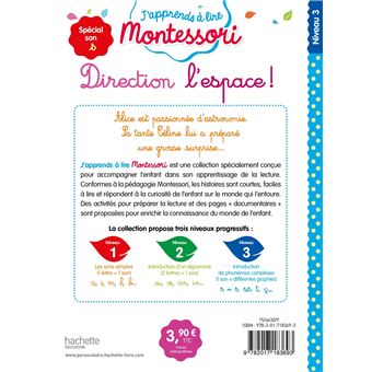 Direction l'espace ! niveau 3 - J'apprends à lire Montessori