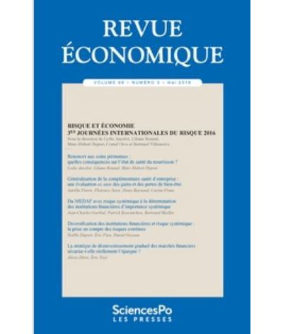 Revue économique  69-3, mai 2018 - Lydie ANCELOT - broché