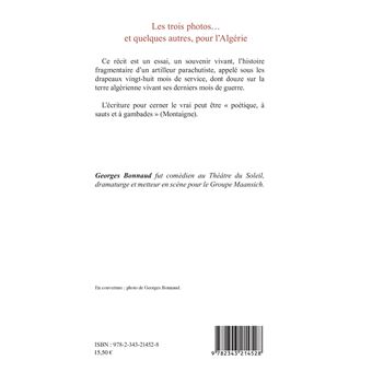 Les trois photos...et quelques autres, pour l'Algérie