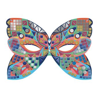 Mosaïques masques animaux - pochette avec accessoires