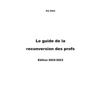 Le Guide de la Reconversion des Profs