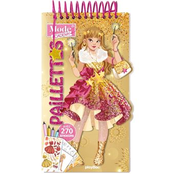 Carnet créatif Mode Academy Paillettes (avec un bracelet)
