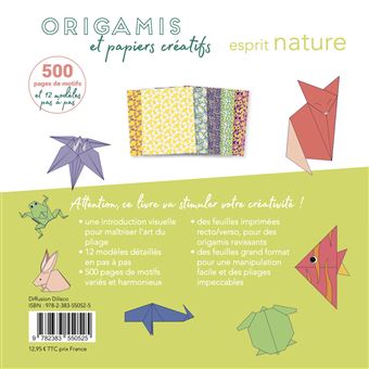 Esprit nature : origamis et papiers créatifs