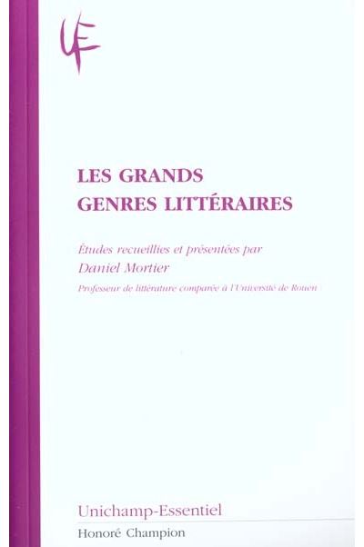 Les grands genres littéraires