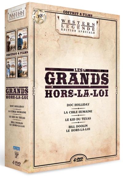 Coffret Les grands hors-la-loi 4 films DVD