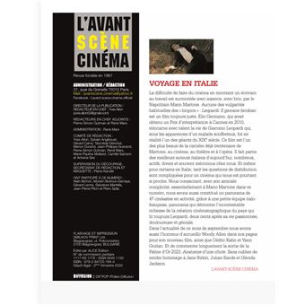 L´Avant-Scène Cinéma n° 705  : Leopardi, il giovane favoloso de Mario Martone - Septembre 2023
