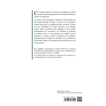 Exercices corrigés de méthodes de sondage