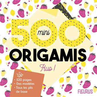 500 mini origamis fluo