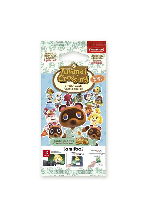 Paquet de 3 cartes amiibo Animal Crossing Série 5