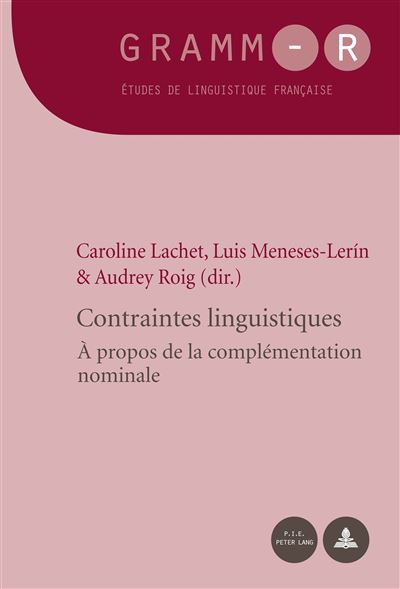 Contraintes linguistiques - Caroline Lachet - broché