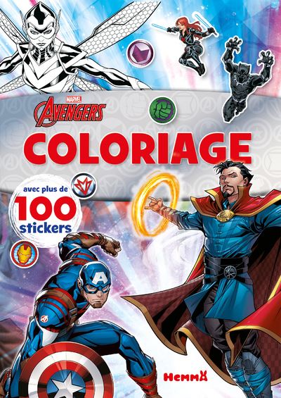 Marvel Avengers Coloriage - avec plus de 100 stickers