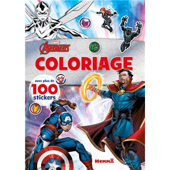 Marvel Avengers Coloriage Avec Plus De 100 Stickers Captain America Et Dr Strange Dernier Livre De Collectif Precommande Date De Sortie Fnac