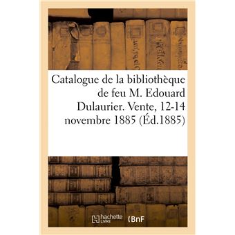 Catalogue des livres orientaux de la bibliothèque de feu M. Edouard Dulaurier