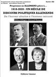 1918-2020 : Un siècle de discours politiques allemands