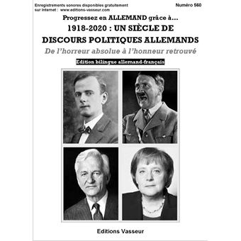 1918-2020 : Un siècle de discours politiques allemands