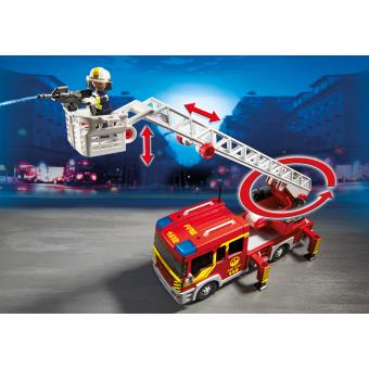 Playmobil 5362 camion de pompier avec échelle pivotante et sirène -  Playmobil